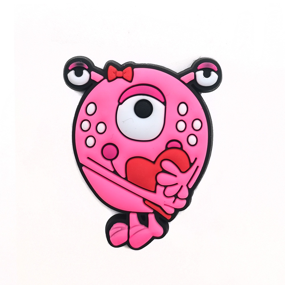 Aksesoris Menghias Sandal Lucu Jibbitz Kartun Valentine Monster Crocs charms Pin Sepatu Sandal Gesper Hadiah