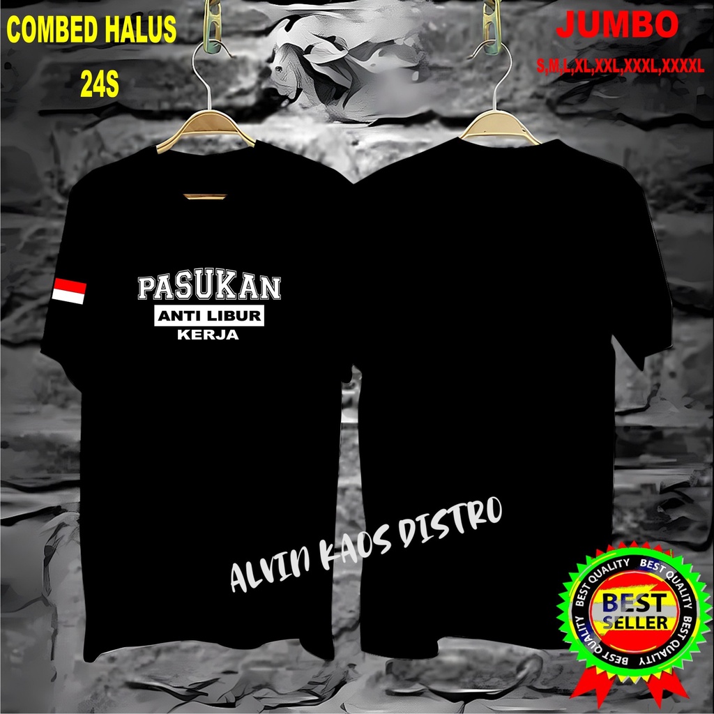 APPS Promo Diskon Kaos BENDERA PASUKAN ANTI LIBUR Kaos Terlaris Kualitas Terjamin/Kaos MurahKaos katun/Pakaian Pria pakaian Wanita/Kaos Distro Pria/Kaos Pakaian Pria Kaos Promo/Best Seller