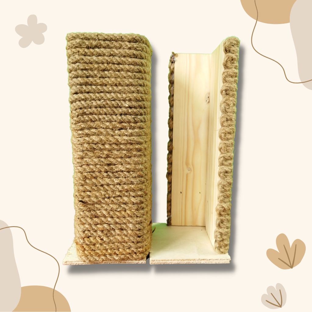 Papan Garukan Kucing - Pelindung Cakaran Hewan - Kayu Mainan Kucing