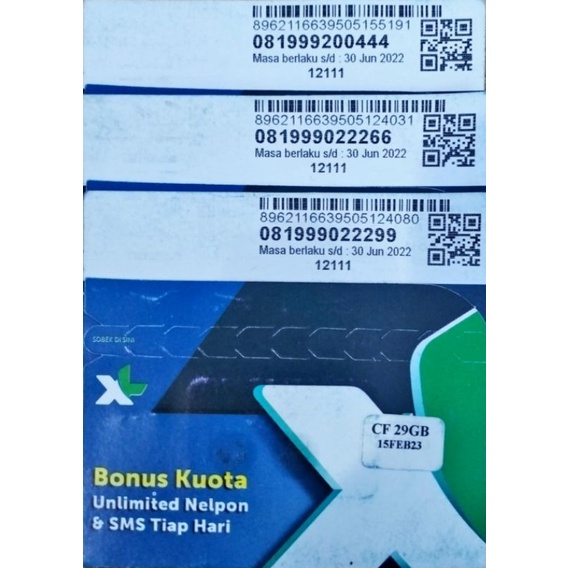 XL NOCAN nomer cantik