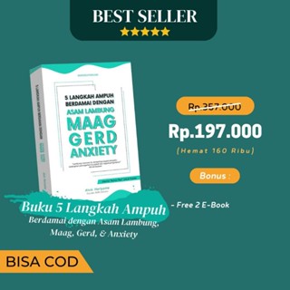 Buku 5 Langkah Ampuh Berdamai dg Asam Lambung, Maag, GERD & Anxiety