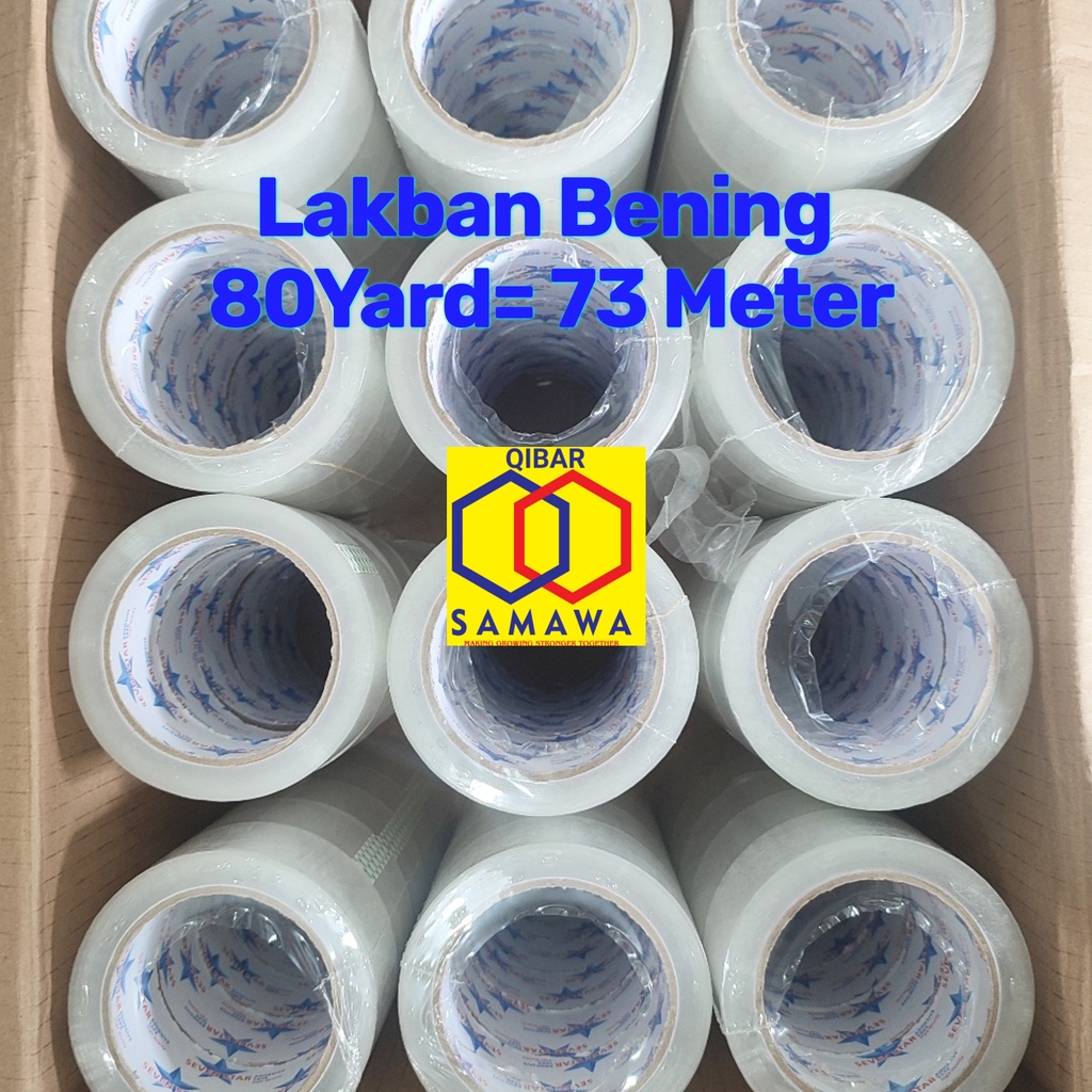 

6Rolls/1Pack LAKBAN 100 YARD SEVEN STAR OPP ISOLASI 45MM X 100 YARD