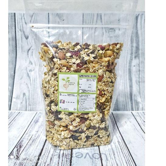 

➦ SUPER MUESLI 500gr - Rolled Oat, Almond, Cranberry, Cashew, Pumpkin Seed, Sunflower Seed, Flaxseed ♠