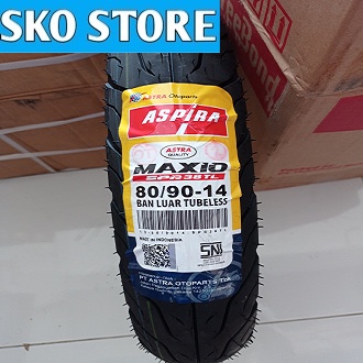 Ban Motor 80/90 R14 Maxio SPR38TL Aspira Tubles Ban Beat Vario Spacy Original Murah