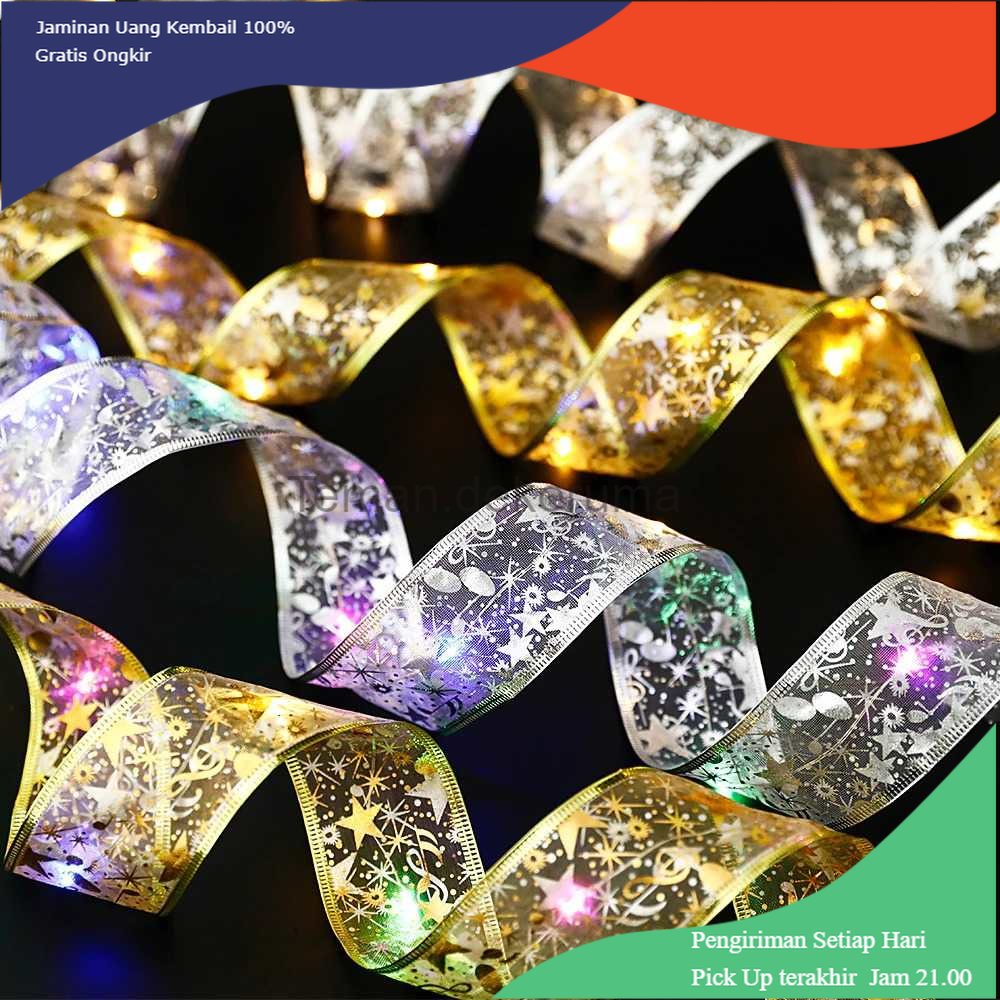 TD - DEK Partigos Lampu Hias String Lights Model Pita Natal Warm White 50 LED - AA561