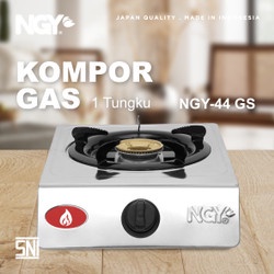 READY STOK / NAGOYA KOMPOR GAS 1 TUNGKU STAINLESS/teflon NGY-44 GS PROMO