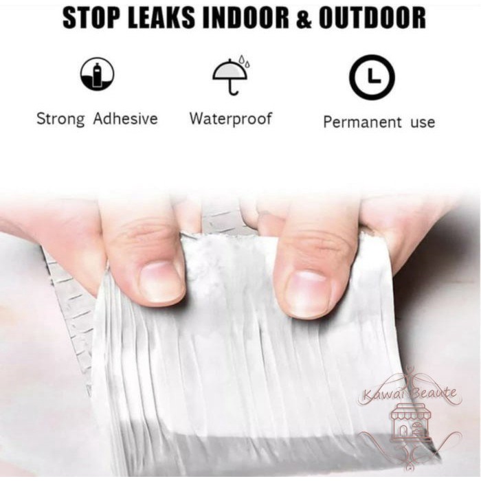 Lakban Aluminium Foil Tape Waterproof KECIL 5CM x 5M / 5Meter Tahan Panas Anti Bocor