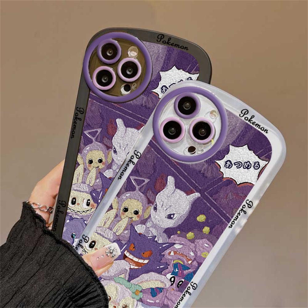IPHONE Fashion Case Kompatibel Untuk Iphone14 Pro MAX iPhone12 iPhone13 Iphone11 XR XS MAX iPhone6 6S 78 Plus Kartun Lucu Poke Nidoran Jigglypuff Kelinci Elf Shockproof Phone Cover BY