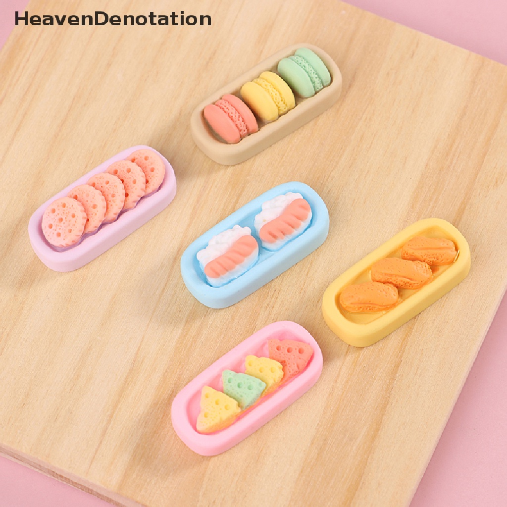 [HeavenDenotation] 10pcs Mini Biskuit Dessert Dekorasi Rumah Boneka Mainan Edukasi Untuk Anak HDV