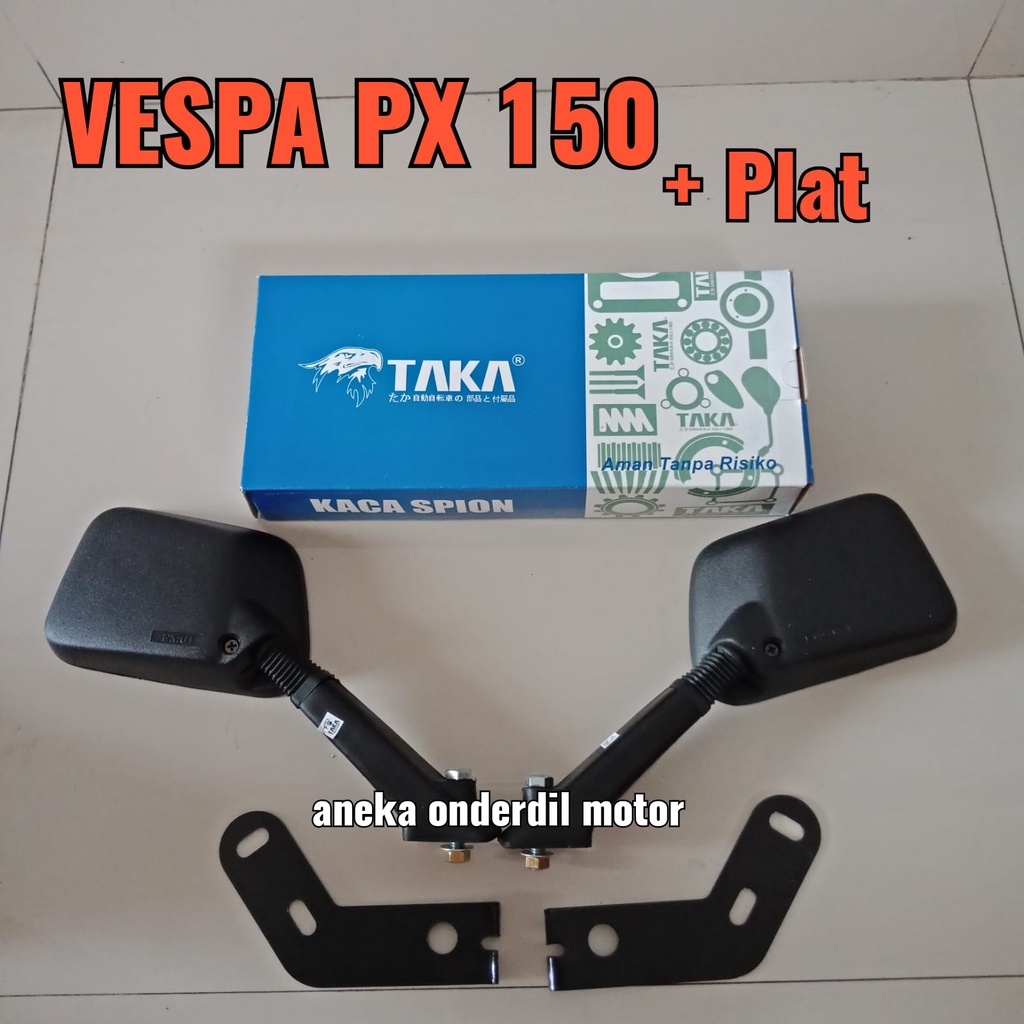 Kaca Spion Vespa px 150 emgi merk TAKA