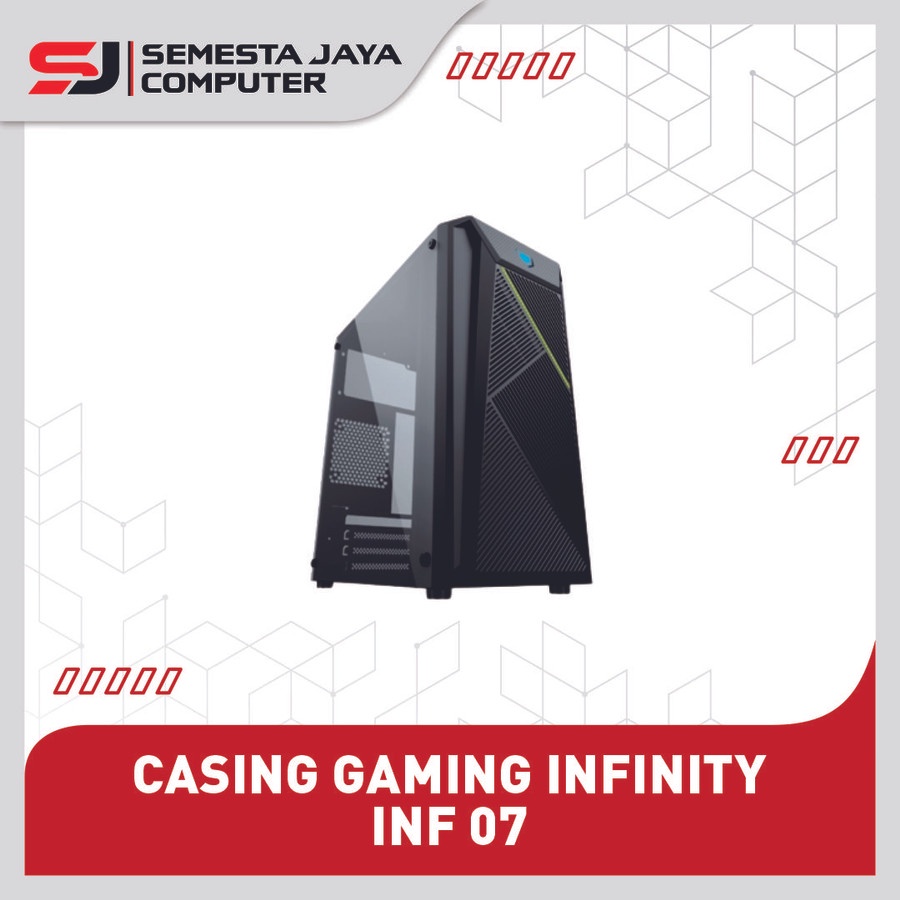 Case Gaming Infinity F07 + PSU 250W mATX RGB Front Casing INF-07