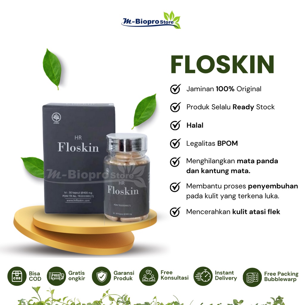 Floskin Original Pemutih Tubuh Badan & Wajah Minuman Collagen Drink Booster Penghilang Bekas Jerawat