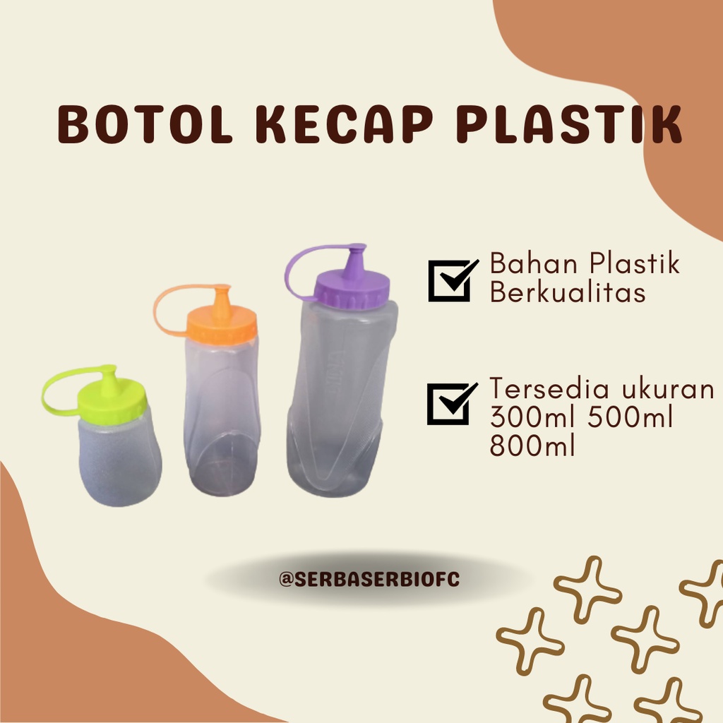 Botol Kecap / Botol Saus Besar Kecil