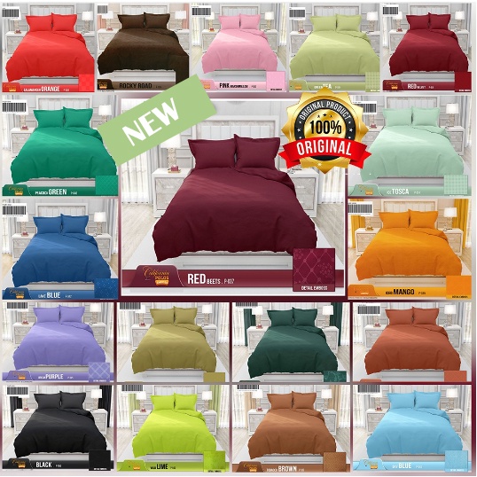 ❤ IJN ❤ Sprei California Polos Emboss Queen 160x200