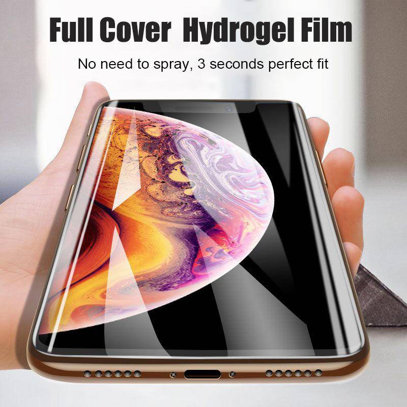 3pcs Untuk Iphone14 13 12 11 Pro Max Mini Plus Soft Hydrogel Film Pelindung Silikon TPU Pelindung Layar Untuk iPhone 6 6s 7 8 SE 2020 2022 X Xs XR Max Bukan Kaca