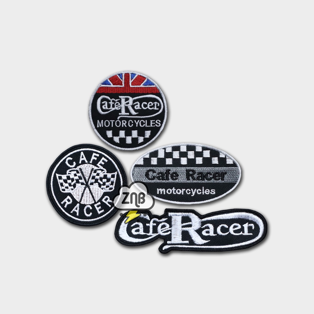 PATCH CAFE RACER EMBLEM MOTOR TEMPELAN JAKET DAN ROMPI