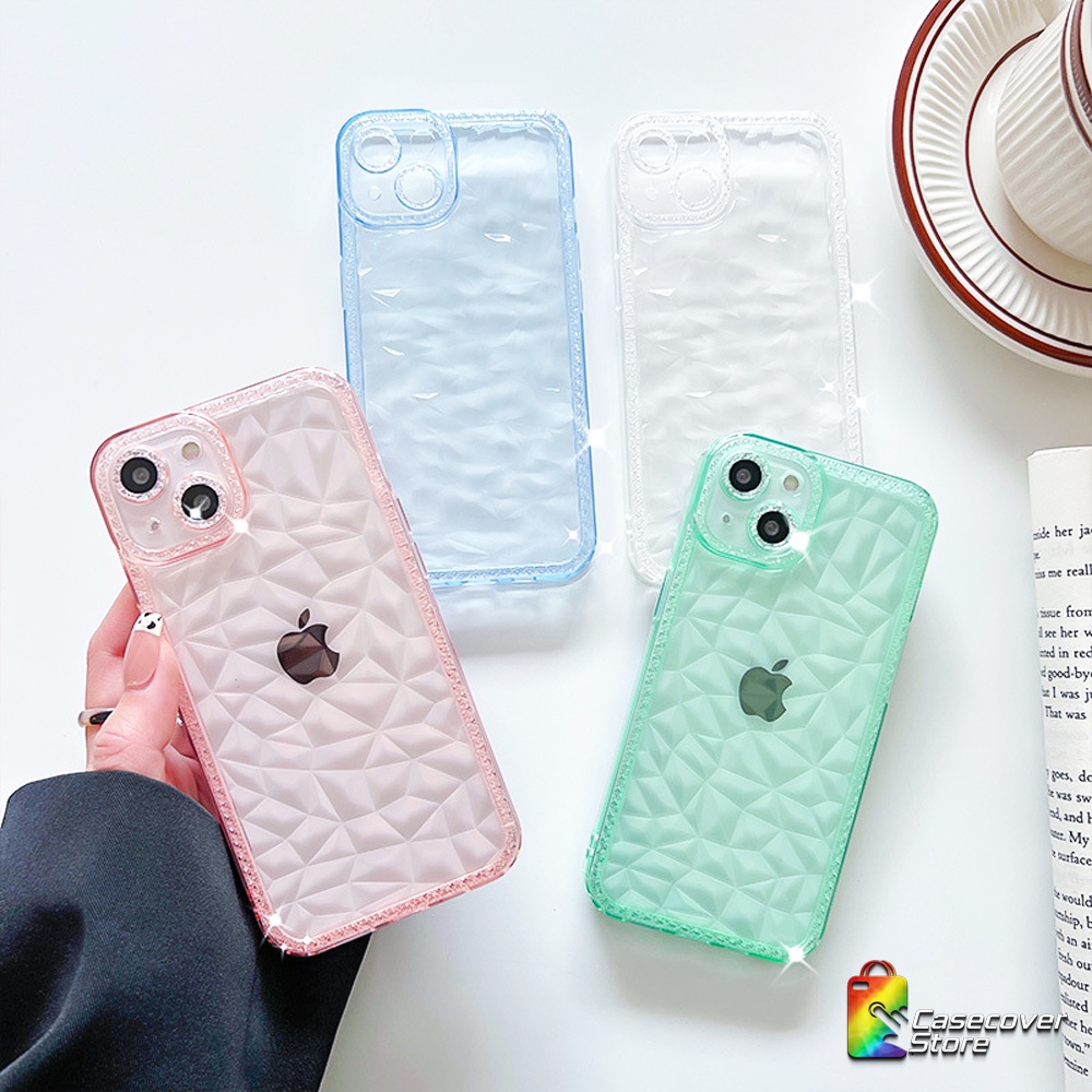 Diamond Space Slicone Case For iPhone 13 Pro Promax 14 14 Plus 14 Pro 14 Promax / Case iPhone / Casing iPhone