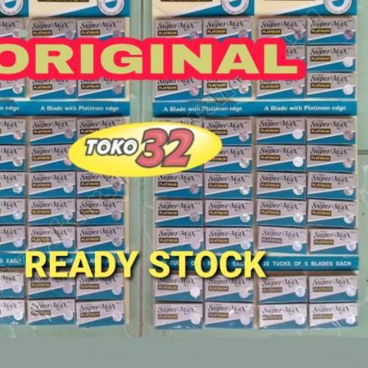 ♣ Silet Cukur Supermax Platinum Original Barber  Pangkas Rambut ۞