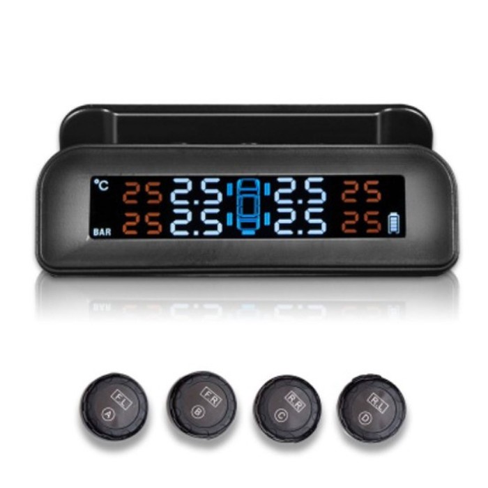 Terlaris Tpms Monitor C260 Pengukur Tekanan Ban Real Time Sistem Lcd Digital