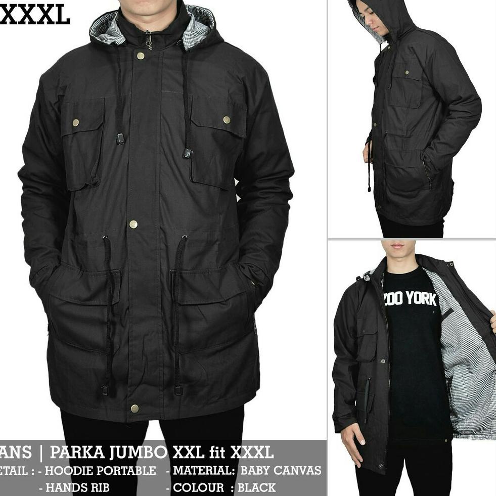 ↧↨ N89 Jaket Hoodie PARKA PRIA BIG SIZE UKURAN BESAR XXXL JUMBO ORIGINAL PREMIUM ↥