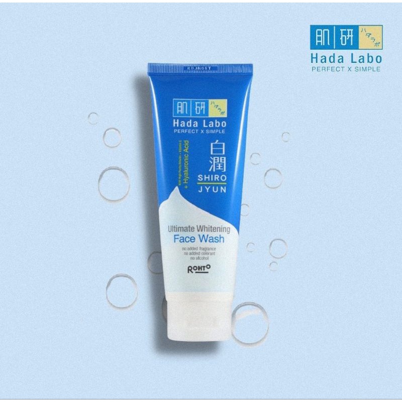 Hada Labo Shirojyun Ultimate Whitening Face Wash 50 &amp; 100 gr - Sabun Pembersih Wajah