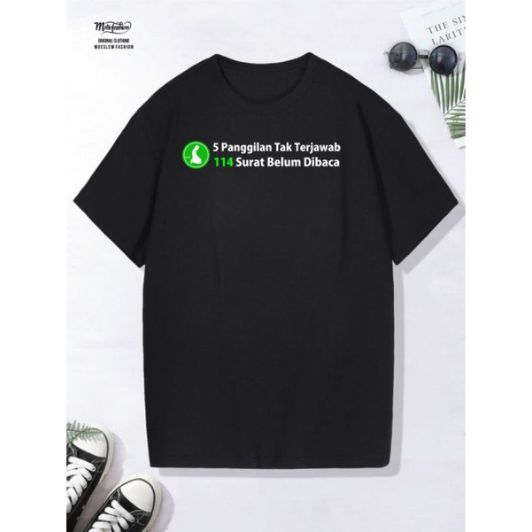 Kaos 5 panggilan tak terjawab 114 Surat belum dibaca