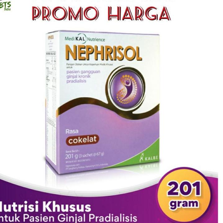 

™ Nephrisol 201gr Vanila coklat susu pasien Ginjal pra dialisis ♀