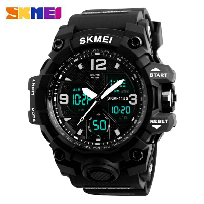 Jam Tangan Skmei 1155B - ACN102 / GG - Jam Tangan Pria Sporty Analog-Digital