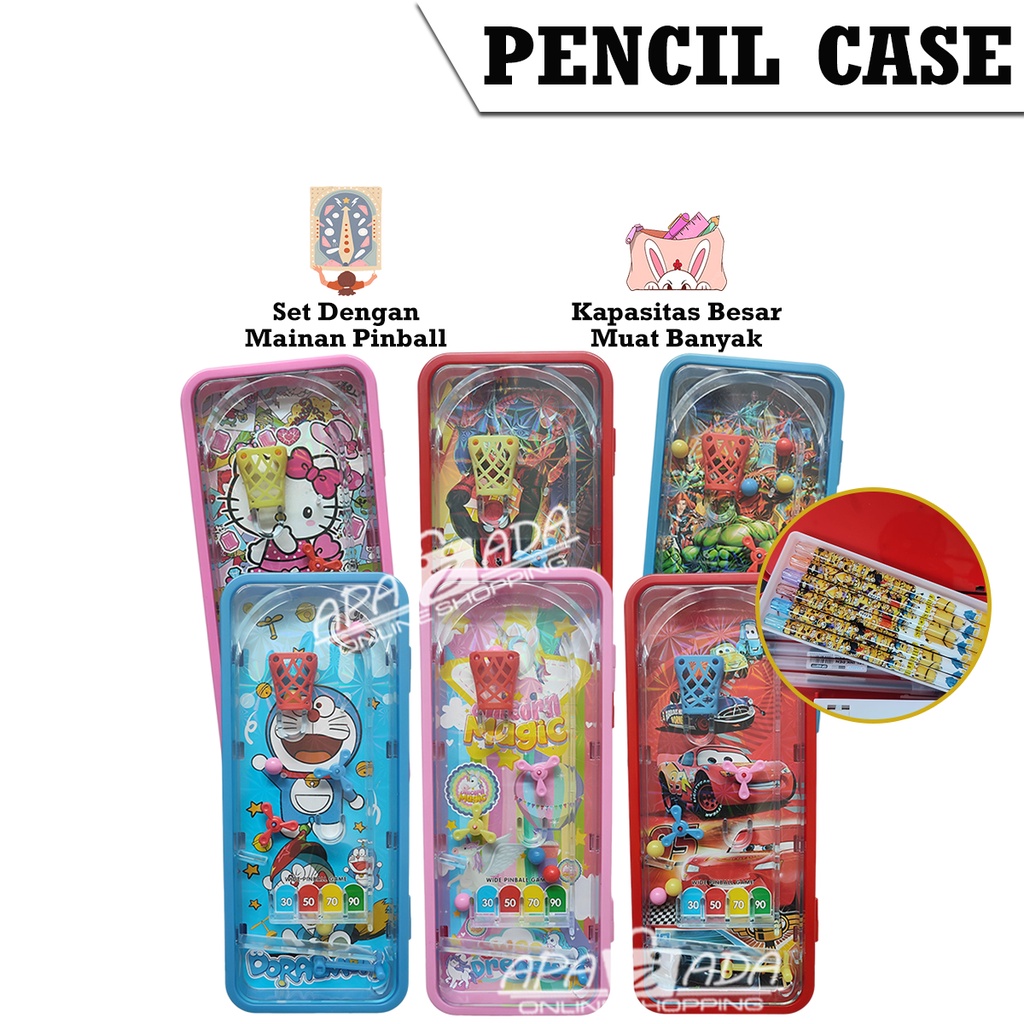 

Apazada - Tempat Pensil Password Set Mainan Pinball / Kotak Pensil Anak Karakter CC-7815