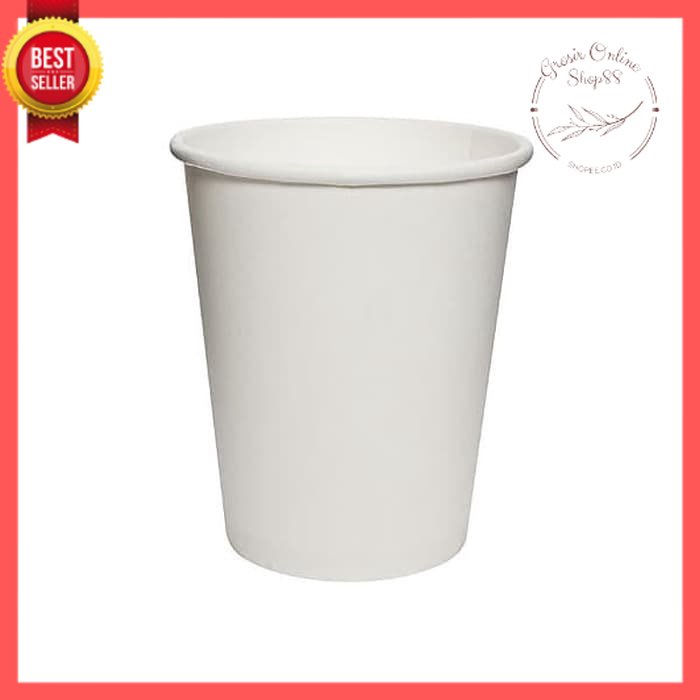 GOS -C407- 1 PCS Gelas Paper Cup - Gelas Kopi Paper Cup 8oz - Gelas Kertas Kopi