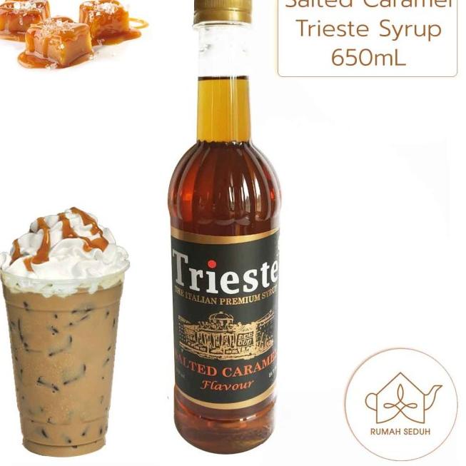 

Ω 650 mL Sirup Salted Caramel Merk Trieste - Salted Caramel Italian Syrup ֍