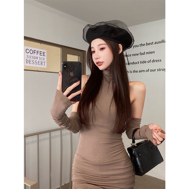 TJM DR357 Dress Mini BodyCon Dress Sexy Dress Lengan Panjang Korean Style Elegan Dress