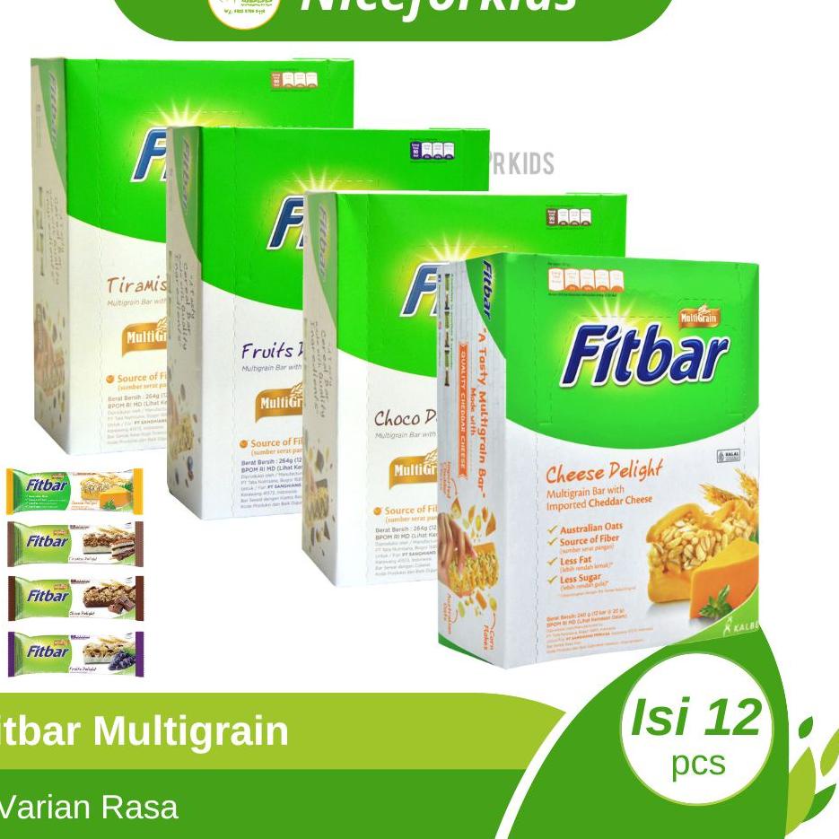 

✻ Fitbar Cemilan Instan Untuk Diet 1 box isi 12pcs ✰