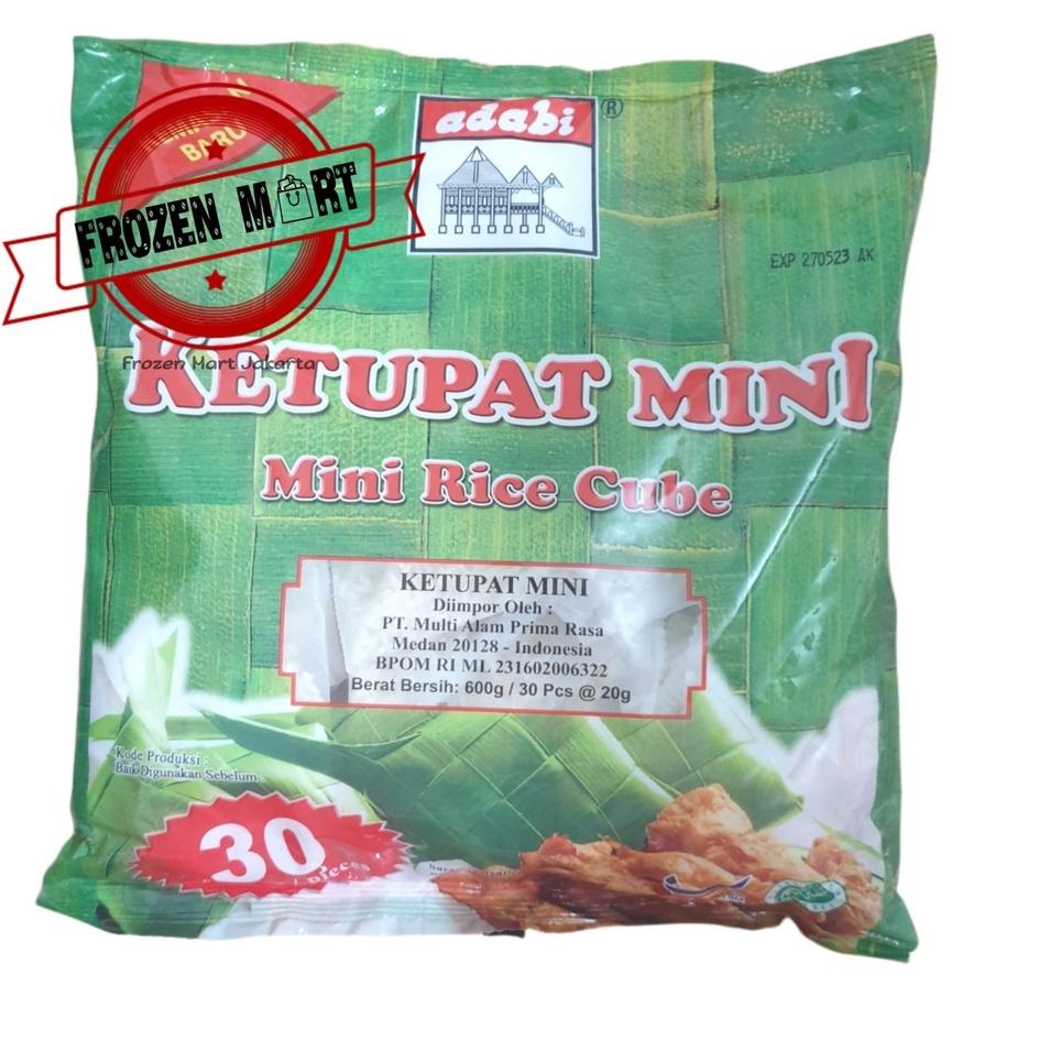 

Di⚡kon !! ADABI Ketupat Mini 600 Gr Isi 30 Ketupat / Ketupat Instant HALAL/Ketupat Mini Adabi