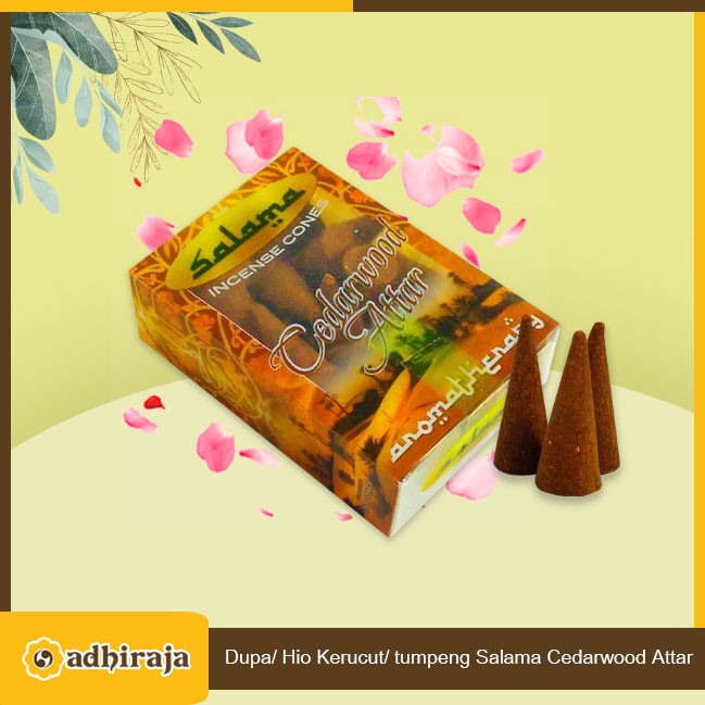 Dupa/ Hio Kerucut/ tumpeng Salama Cedarwood Attar