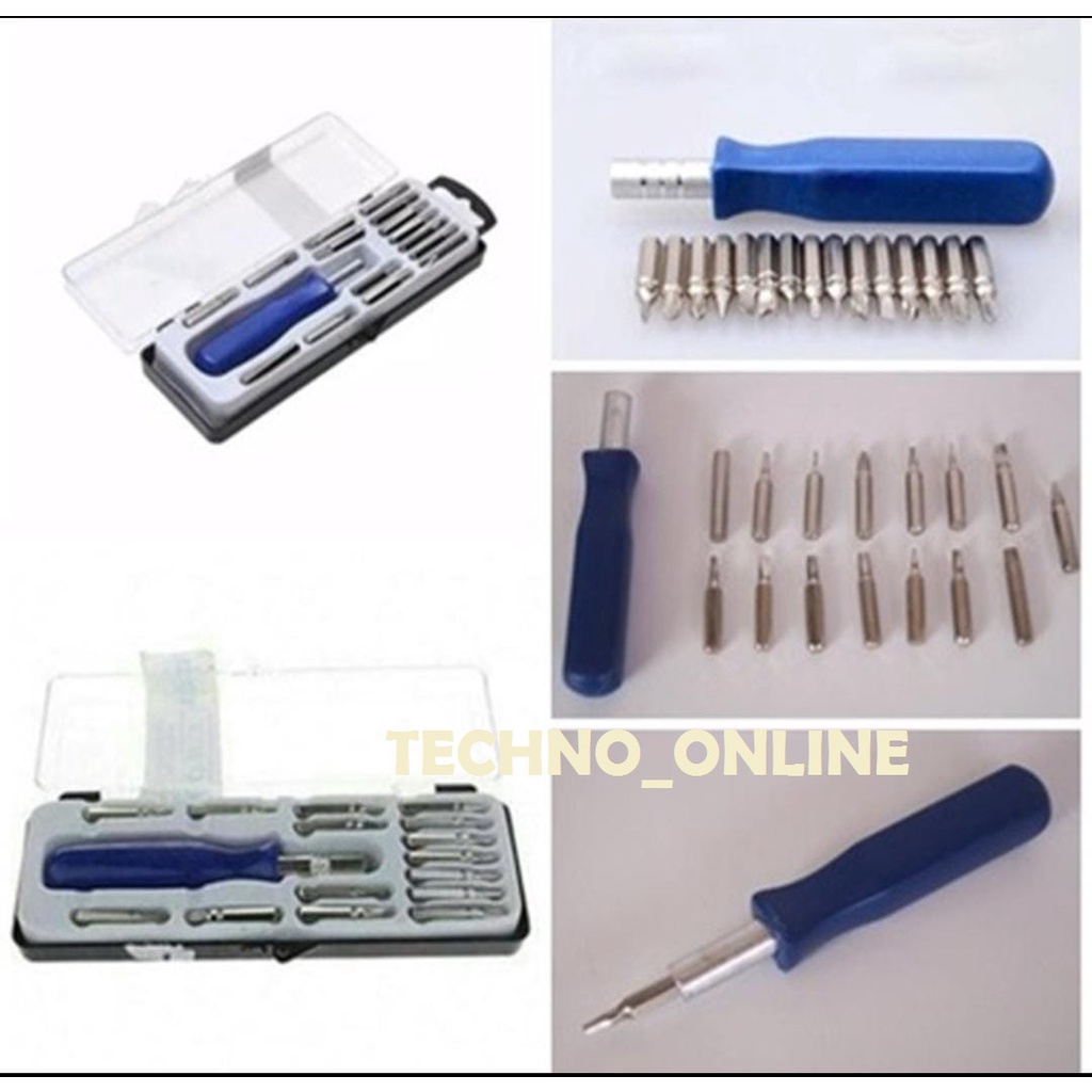 Obeng Set Mini Kotak Serbaguna Screw Driver 15in1