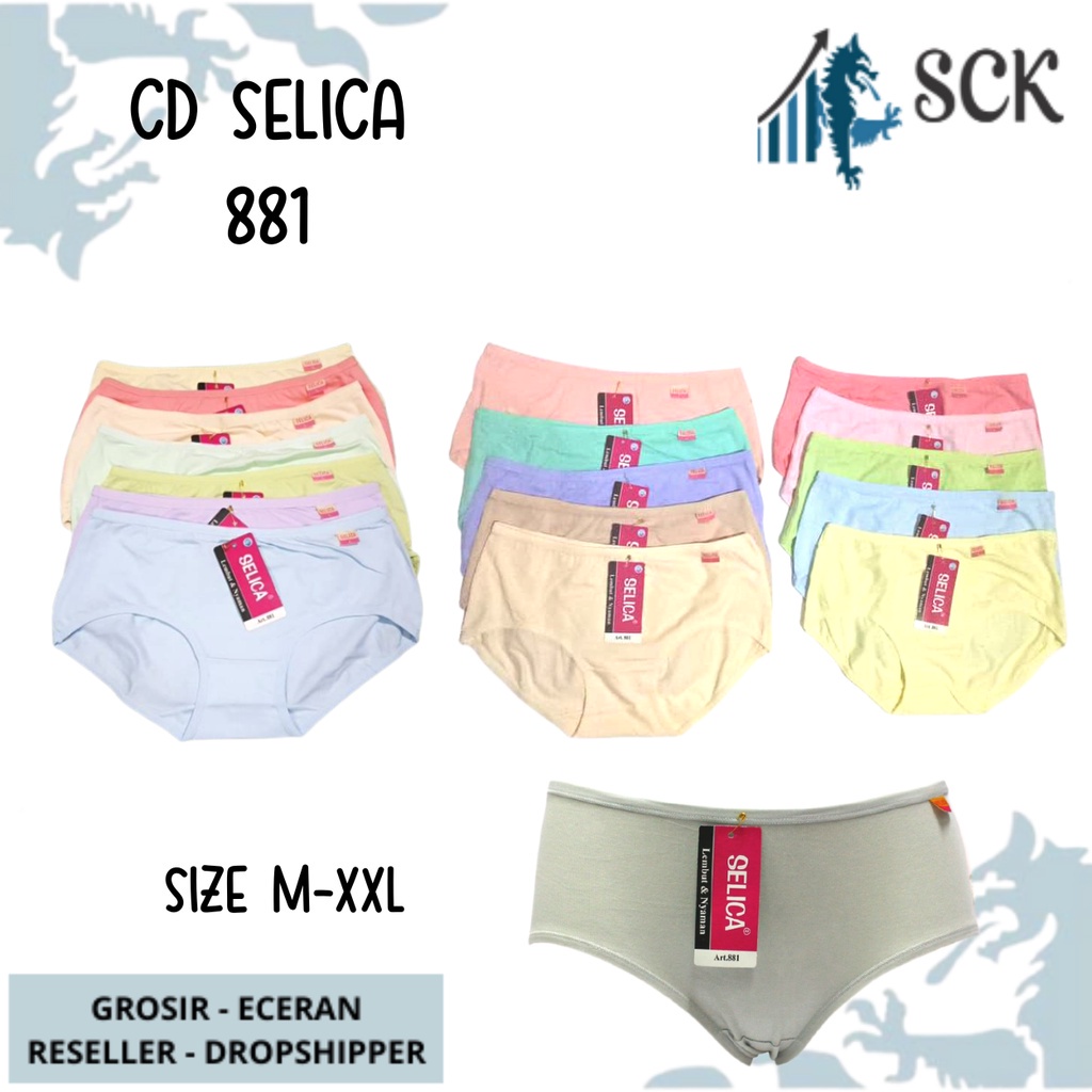 CD SELICA 881 Mini Wanita / Celana Dalam Wanita Pakaian Dalam Wanita Seamless - sckmenwear GROSIR