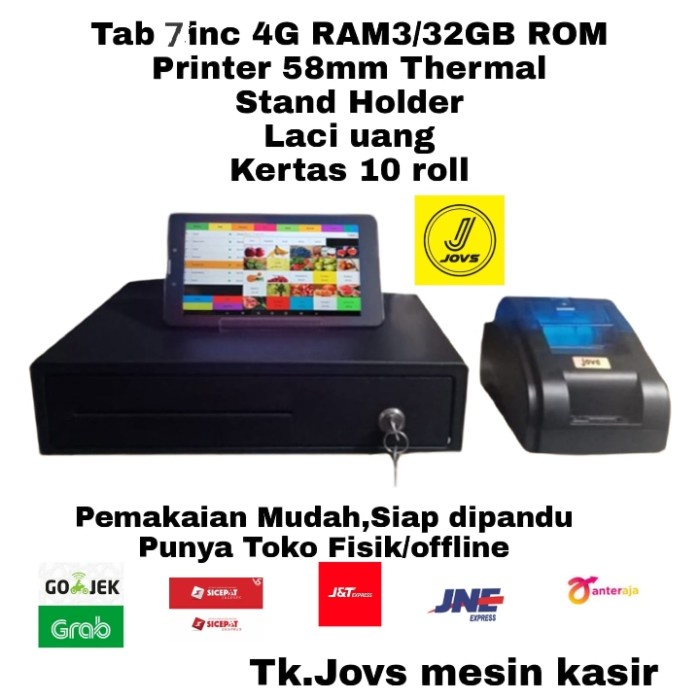 

[[JNT COD]] PAKET MESIN KASIR ANDROID APLIKASI RESTO PRINTER BLUETOTH - Resto/Cafe