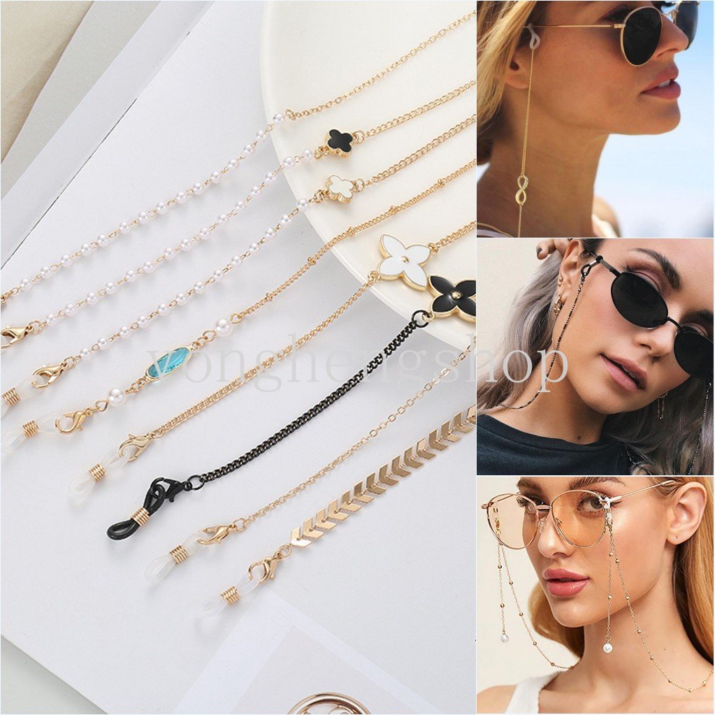 Fashion Simple Sunglasses Chain Vintage Mask Hanging Rope Masks Metal Lanyard Anti-lost Glasses Chains