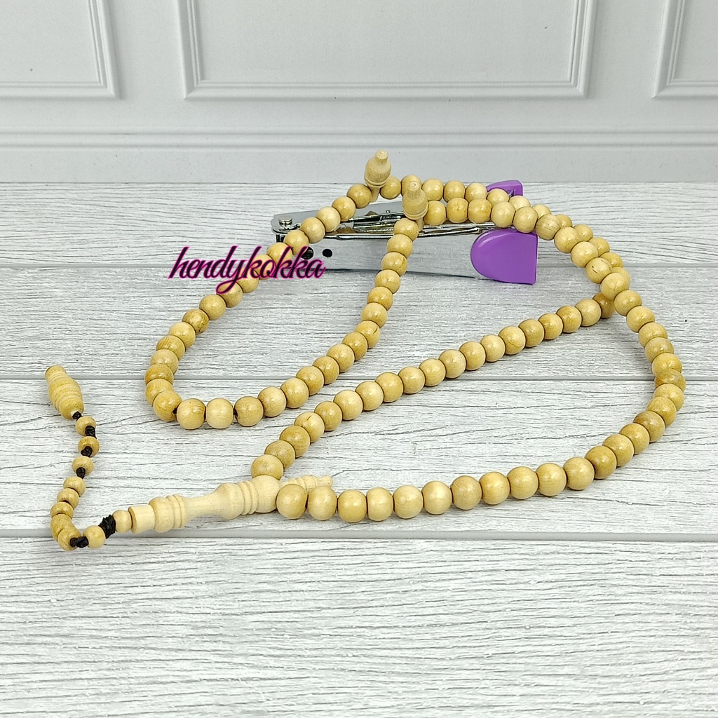 TASBIH 99 BUTIR KEMUNING super 8MM