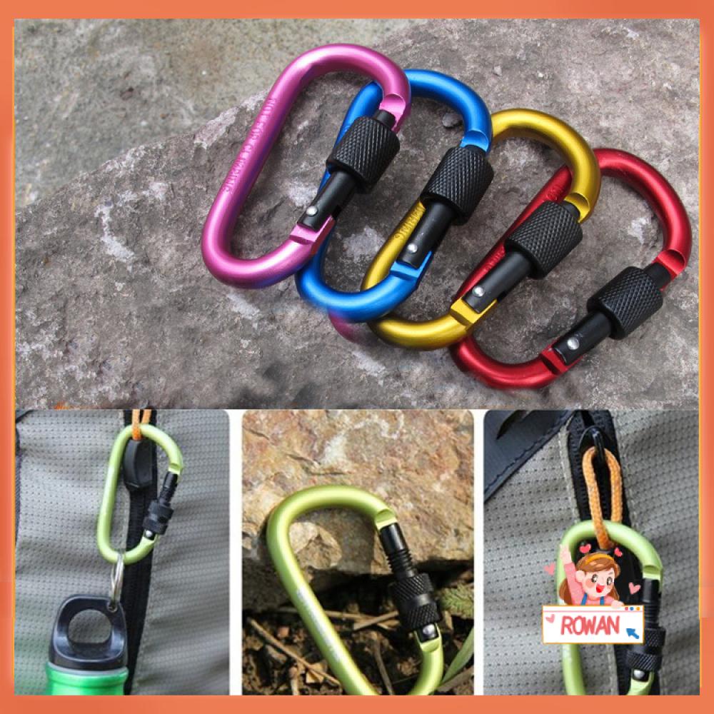 R-flower 1PC Snap Hook Alumunium Klip Alat EDC D-Ring