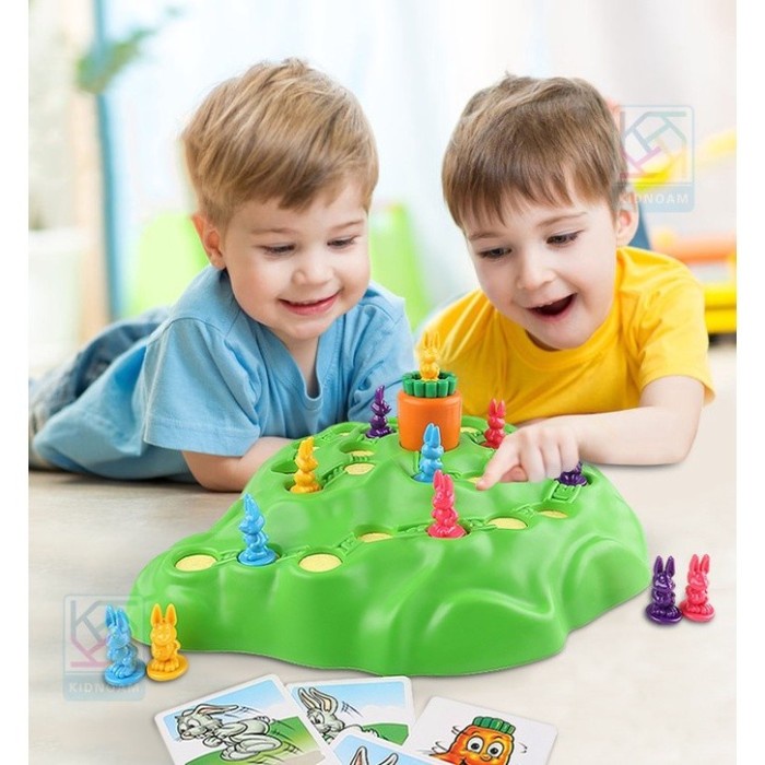 FMFIT Funny Bunny carrot Board Game Mainan Ular Tangga chess catur rabbit