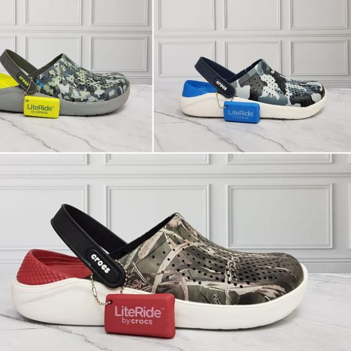 ➥ sandal crocs Literide army / Crocs literide motif Camoue / Crocs Literide ◘