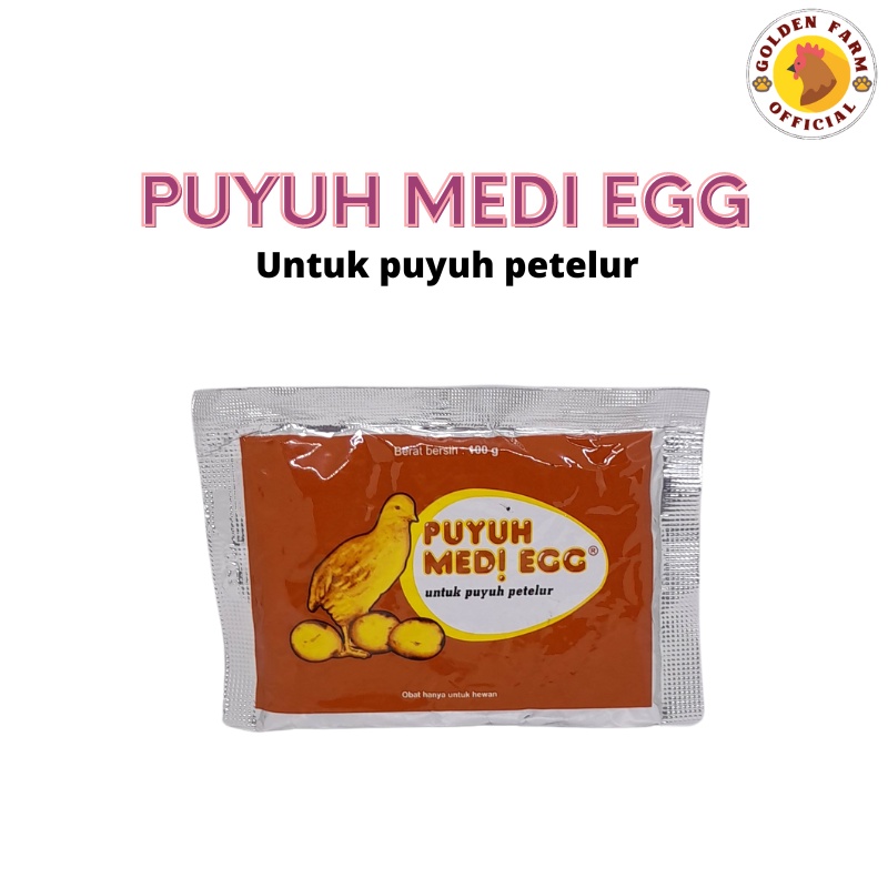 Puyuh Medi Egg 100 gram Sachet Vitamin Burung Puyuh Petelur Kekebalan Produksi Multivitamin Pemacu