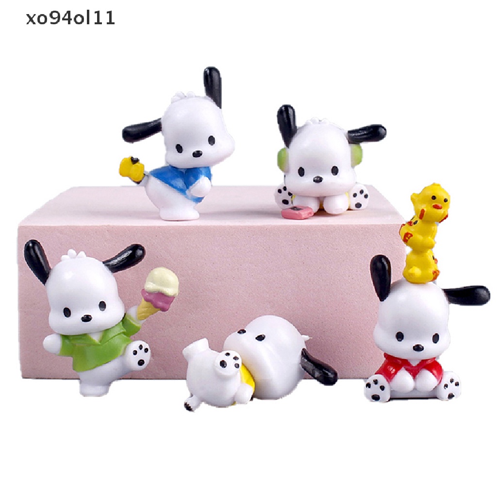 Xo Sanrio Figure Boneka Pachacco Kawaii PVC Anime Koleksi Diy Gantungan Kunci Mainan Lucu OL