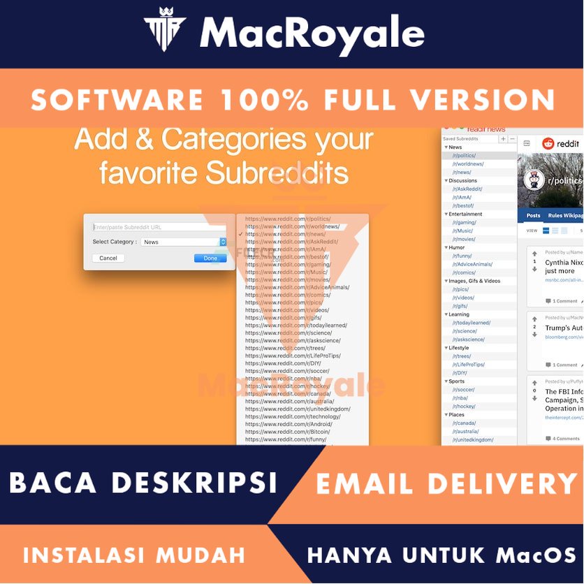 [MacOS] Readit News App for Reddit Full Version Lifetime Full Garansi
