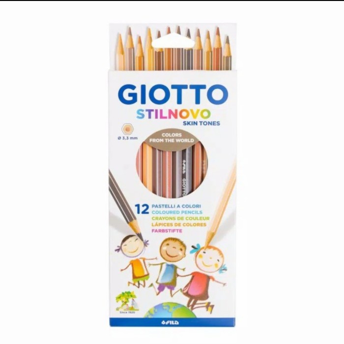 

Terlaris Giotto Stilnovo Skin Tones Set 12 Color Pencil Pensil Warna Kulit