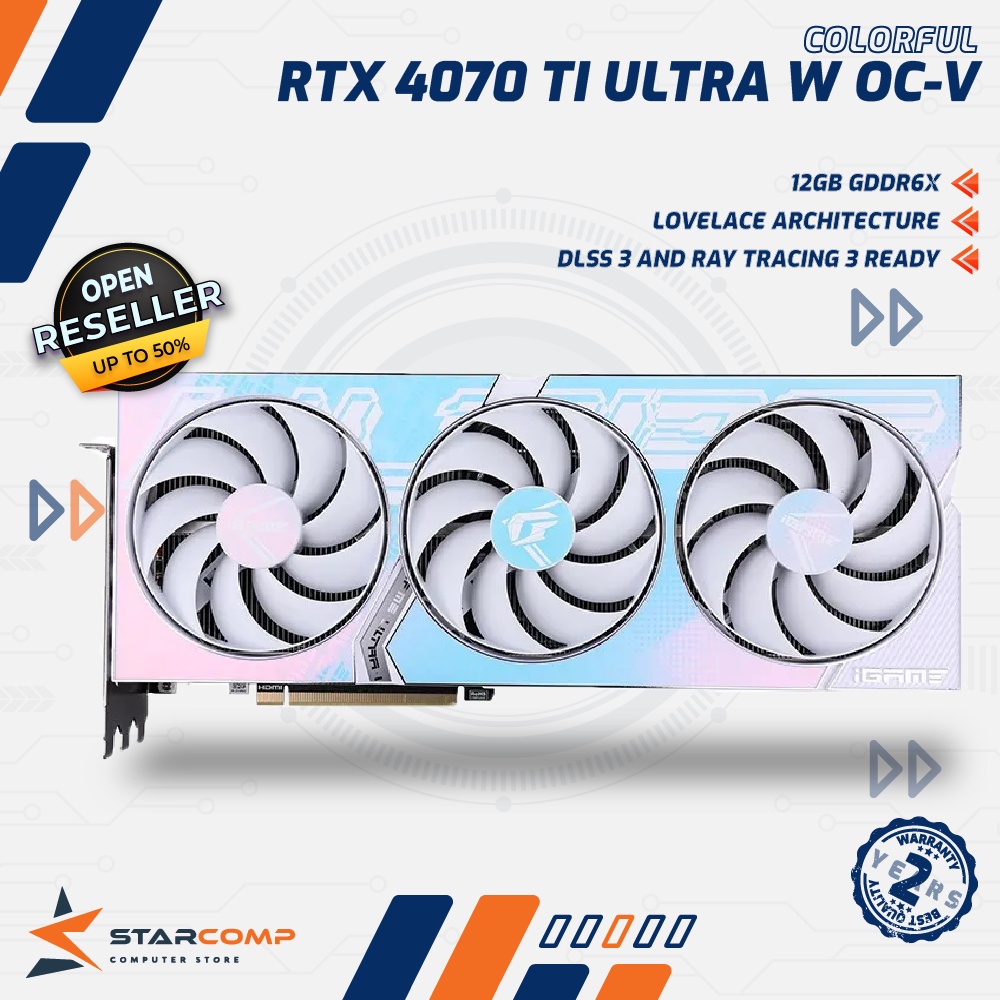 Colorful iGame GeForce RTX 4070 Ti Ultra W OC-V 12GB GDDR6X RTX4070TI