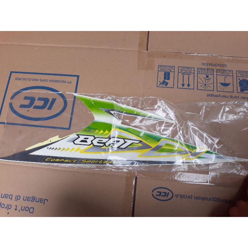 striping beat karbu hijau putih