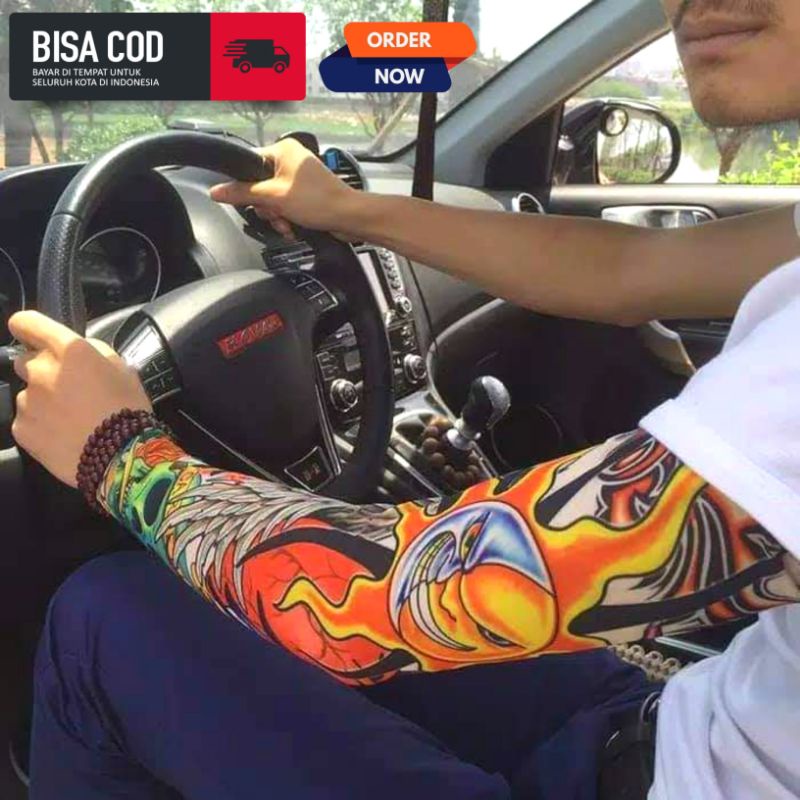 Manset Tato Manset Tangan Tato Temporer Pelindung Tangan